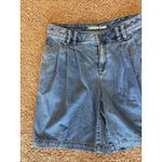 Lands' End  Light/Medium Wash Lot Bundle 3 Pleated Jean Shorts Womens 8 10 Petites Photo 2