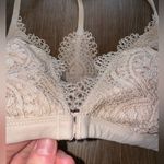 Victoria's Secret Lace Halter Bralette - Cream Photo 1