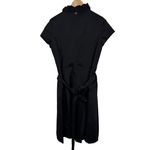 Julian Taylor Vintage New York Black Ruffle Collar Jeweled Button Dress Size 12 Photo 7