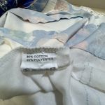 Colorful Patchwork Dress with Crochet Lace Sleeves White Size M Photo 7