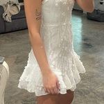 Selfie Leslie White Strapless Dress Photo 2