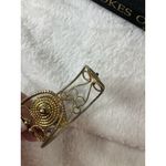 Fire‎ Opal cuff bracelet Made In Turkey Gold Colored Wire Brass Jewelry Photo 8