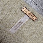 Free People  Distressed Cream Cropped Square Neck Balloon Sleeve Sweater Size M Photo 2