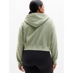 Athleta  XL Forever Fleece Crop Full Zip Hoodie Eucalyptus Photo 4