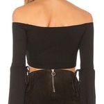 Privacy Please Black Crop Top Photo 2