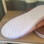 Pink and White Slide Sandals sz 7 (37) Photo 4