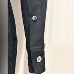 Madewell  Black Long Sleeve Jumpsuit Pull On Button Down XS Casual Minimal Chic Photo 7