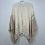 J. McLaughlin  Skyler Wrap NWT $248 Shaw 100% Cashmere OS Tan Stripe Colorblock‎ Photo 2