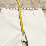 Ann Taylor  Jacquard Straight Leg Capri Pants Mid Rise Solid White Size 2 Photo 8