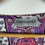 Catherines Womens Boho Floral Kimono Sz 3X Multicolor Open Front Lightweight Photo 8