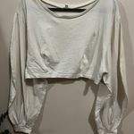 Urban Outfitters White Crop Long-Sleeve Top Photo 1