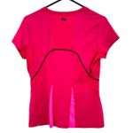 FILA  Sport Size Medium‎ Shirt Pink Fitted Key Pocket V Neck Activewear Gym Photo 1