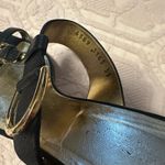 Dolce & Gabbana  Black Sandals with Gold Buckles Photo 8