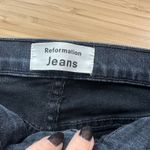Reformation Denim Black High & Skinny Crop Jeans in Avalon Wash, Size 24, EUC Photo 5
