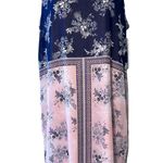 Danillo Boutique size 18 dress sleeveless pink gray lined floral geometric print Blue Photo 11