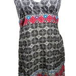 Stetson  Gray and Pink Halter Neck Knee Length Cotton‎ Dress Western Size Medium Photo 0