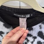 Kayden K Leopard Print Long Sleeve T Shirt Animal Graphic Top Black Photo 1