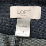 Loft  Women’s Knit Navy Blue Modern Skinny Ankle Career Office Trouser Pants Photo 8