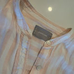 Everlane Womens Light Pink Striped 100% Linen Shirt Photo 3