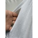 Free People  Smocked Boho Strapless Top Sz S White Distressed Bandeau‎ Flowy Y2K Photo 3