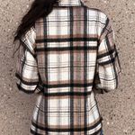 Black Plaid Button Up Shacket Size L Photo 1