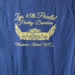 Harley Davidson HARLEY DAVIDSON Mackinac Island Michigan Blue Tee Sz L Photo 2