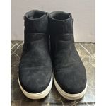 IZOD Womens Mila Black Faux Suede Pull-On Boot Sneaker Ankle Bootie Size 8 Photo 2