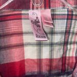 Dolled Up  Button Down Plaid Shirt Small Photo 4
