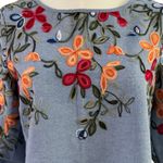Kindred Anthropologie Top Women’s Embroidered 3/4 Sleeves Photo 1