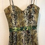 Naven Python Snake Print Cocktail Dress Sweetheart Photo 5