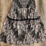 Hemant and Nandita  Kari Midi Dress Black Sleeveless Medium NWT Smocked Photo 4