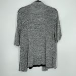 Naïf Naif Womens Heathered‎ Gray Draped Open Front Faux Layered Cardigan Size Medium Photo 3