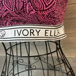 Ivory Ella Ivory, Ella, paisley, hot, pink, and black racer back bra Photo 2