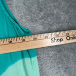 April Cornell Dress L Green Aqua Tie Dye Striped Ruffle Maxi Resort Beach Boho Size L Photo 8