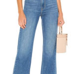 Free People  Mindy Flare Leg High Rise Raw Hem Jeans sz 29 Indigo‎ Blue Photo 0