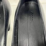 Ecco ‎ Black Leather Block Heel Pumps Women's Size 40 EU Photo 5