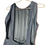 Misha Collection Women's Black Majorie Open Back Cross Straps Midi Dress Size 8 Photo 7