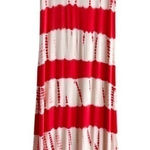 Lapis Maxi Dress in Tie Dye Red & White Stripes, Size XS Photo 0