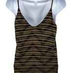 Urban Outfitters Silence + Noise  Stripped Sleeveless Zipper V-Neck Tank Top Photo 1