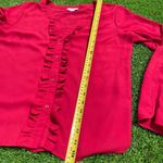 Candie's  button front women’s cute preppy red top (L) Photo 3