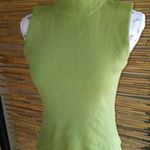 Cable & Gauge  L Sleeveless Olive Mock Ribbed Shell Top Photo 0