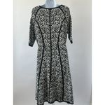 Karl Lagerfeld  A-Line Fit & Flare Sweater Dress Black/White, Sz: M (b34) Photo 1