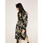 ZARA Basic Collection Button Front Midi Floral Dress Long Sleeve Womens Size S Photo 1