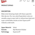 FitFlop ‎ Superskate Mule Midnight Navy Velvet Blue Size 5 New Photo 6