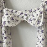 ASOS Puff Sleeve Crop Top Size 2 Photo 2