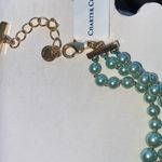 Charter Club NWT Signed  Satin Blue Pearl Necklace Photo 2
