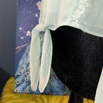 WAYF NWOT  Where Are You From Size XS Olive Long Sleeve Cropped Blouse Photo 6