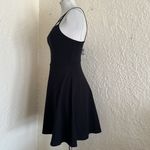 EXPRESS Black Strappy Skater Dress NWT Small Photo 4