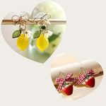 Lemon & Strawberry Earring Bundle Yellow Photo 1