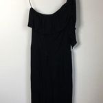 See By Chloe  Black One Shoulder Ruffled Detail Womens Size‎ 2 Knit Photo 0